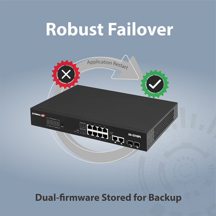 EDIMAX - Switches - PoE Unmanaged - 8-Port Gigabit Ethernet Switch