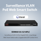 EDIMAX 18 Port Gigabit PoE+ Long Range Managed Switch w/ 2 RJ45 & SFP Combo Ports