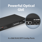 EDIMAX 28 Port Gigabit PoE+ Long Range Managed Switch w/ 4 RJ45 & SFP Combo Ports