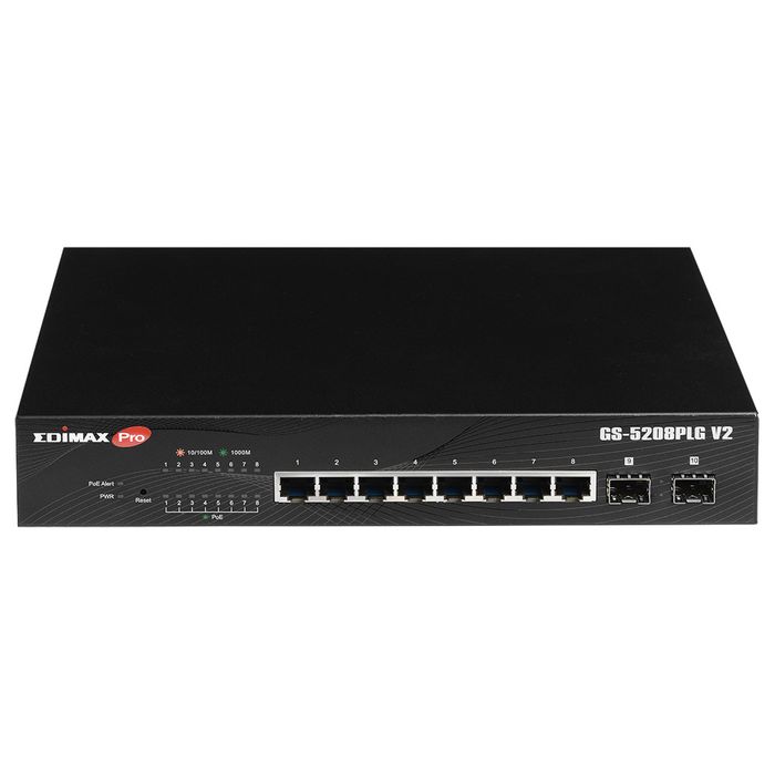 8 Port SFP slot and 2 Port RJ45 Uplink Gigabit Fiber Switch