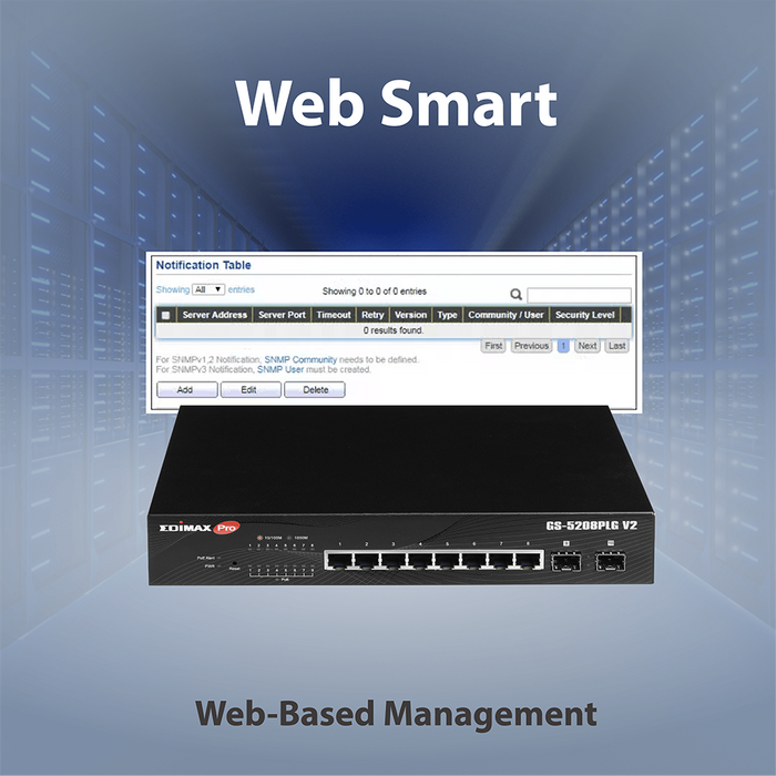 EDIMAX - Switches - PoE - 8-Port Gigabit Ethernet PoE+ Switch