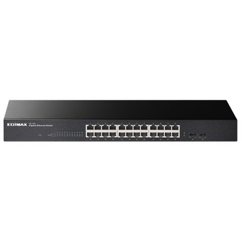 EDIMAX 24 Port Gigabit Rackmount Switch w/ 2 SFP Slots