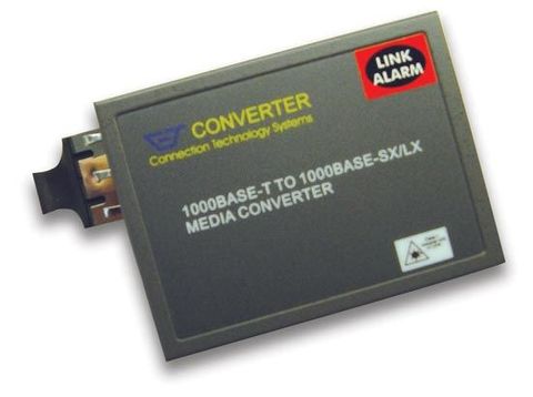 CTS Gigabit Media Converter 10/100/1000Base-TX RJ45 to 1000Base-LX Single-Mode Fibre 10km