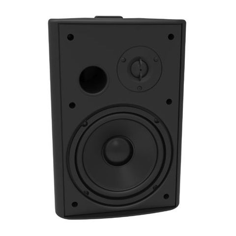 LUMI AUDIO 6.5" Bass Reflex On-Wall Speaker, Black