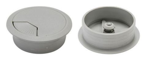 80mm Desk Grommet, Grey 10pc Pack