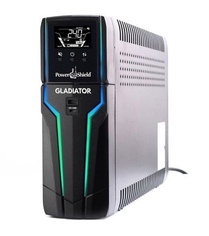 PowerShield Gladiator 1500VA Line Interactive Sine Wave Gaming UPS