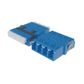 Fibre Adaptor, LC Quad OS2 (Blue) - Flangeless