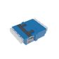 Fibre Adaptor, LC Quad OS2 (Blue) - Flangeless