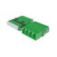 Fibre Adaptor, LC APC Quad OS2 (Green) - Flangeless