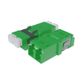 Fibre Adaptor, LC APC Duplex OS2 (Green) - Flangeless