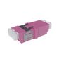 Fibre Adaptor, LC Duplex OM3/4 (Erica Violet) - Flangeless