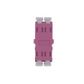 Fibre Adaptor, LC Duplex OM3/4 (Erica Violet) - Flangeless