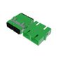 Fibre Adaptor, SC APC Duplex OS2 (Green) - Flangeless