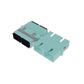 Fibre Adaptor, SC Duplex OM3/4 (Aqua) - Flangeless