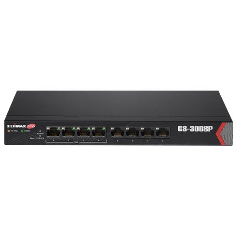 EDIMAX Long Range 8-Port Gigabit Web Managed Switch with 4 PoE+ Ports