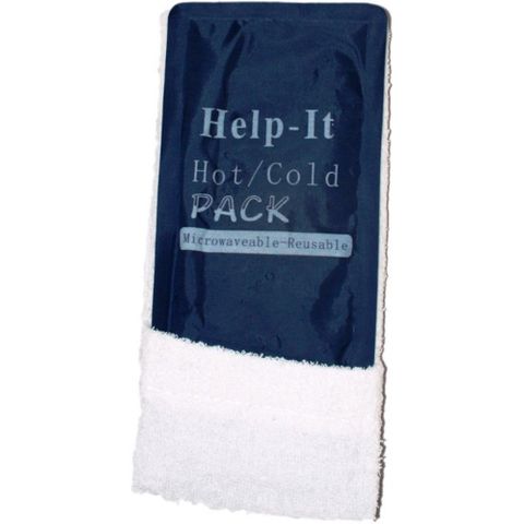 HELP-IT FIRST AID MICROWAVEABLE REUSEABLE HOT/COLD PACK WITH TOWEL