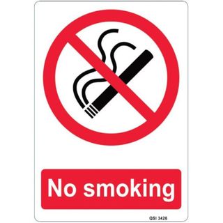 NO SMOKING SIGN 120MM X 340MM