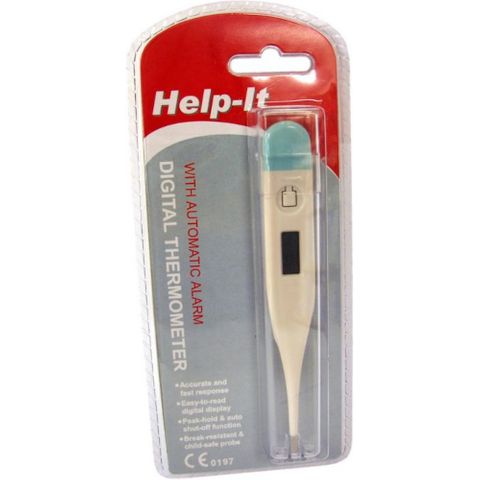 HELP-IT DIGITAL THERMOMETER WITH AUTOMATIC ALARM