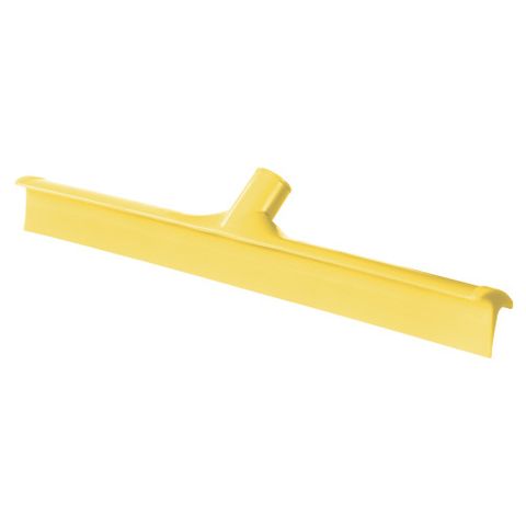 MONO BLADE RUBBER FLOOR SQUEEGEE WITH ACME THREAD HEAD ONLY 60CM - YELLOW