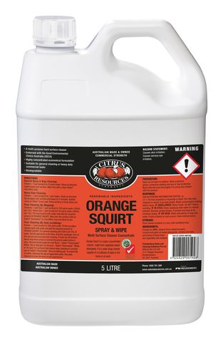 ORANGE SQUIRT SPRAY AND WIPE CONCENTRATE 5L