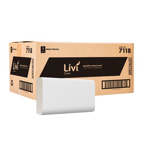 LIVI 7118 CARE COMPACT 1 PLY P/TOWEL 120S X 18