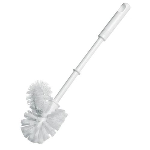 Toilet brush deals with rim cleaner