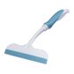 WHITE PLASTIC SOFT GRIP SQUEEGEE WITH BLUE RUBBER 200MM