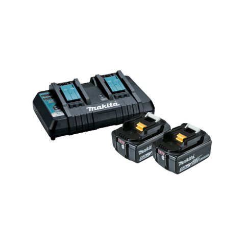 MAKITA RAPID CHARGER & 2 X 5AH BATTERY COMBO