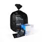 ECOPACK OCEAN-BOUND RECYCLED 80L BLACK RUBBISH BAGS BOX OF 100 - 780 X 1020