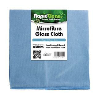 RAPIDCLEAN MICROFIBRE CLOTH 35CM X 35CM - GLASS