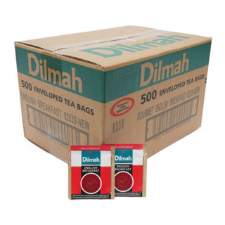 DILMAH 80491 ENVELOPED TEA BAGS ENGLISH BREAKFAST 500S