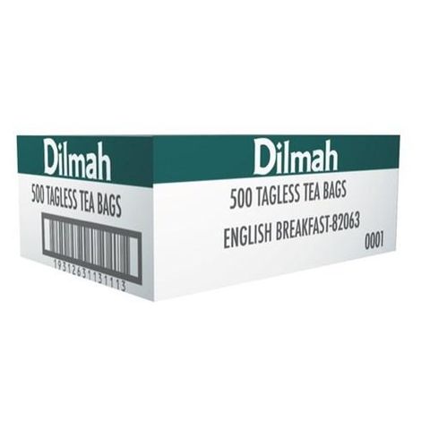 DILMAH 80488 TAGLESS TEA BAGS ENGLISH BREAKFAST 500S