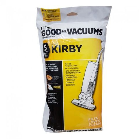 KIRBY F070 G4/G5/G6/G7 MICROFIBRE VACUUM DUST BAGS 5S - K3