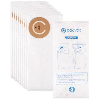 GENUINE PACVAC DUB030 CONTRACT PRO/THRIFT VACUUM DISPOSABLE BAGS 10S