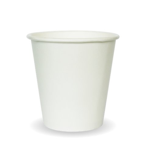 BIOCUP SINGLE WALL WHITE HOT CUP 230ML/60Z 1000S