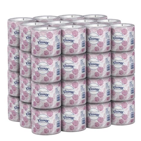 KLEENEX 4735 DELUXE WHITE 2 PLY WRAPPED T/ROLL 400S X 48