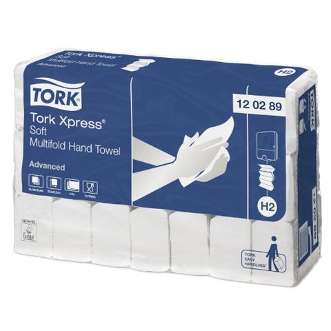 TORK H2 ADVANCED XPRESS I/FOLD WHITE 2 PLY P/TOWEL 180S X 21