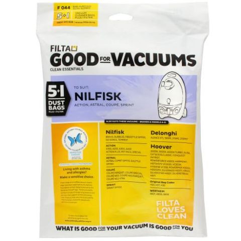NILFISK SPRINT M/L VACUUM BAGS 5S - F044