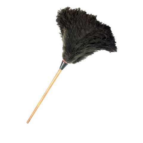 OSTRICH FEATHER DUSTER WITH WOODEN HANDLE 500MM