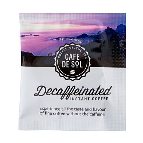 CAFE DE SOL DECAF SOLUBLE COFFEE SACHETS 500S - HPCD