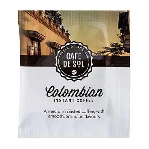 CAFE DE SOL COLOMBIAN SOLUBLE COFFEE SACHETS 500S - HPCC