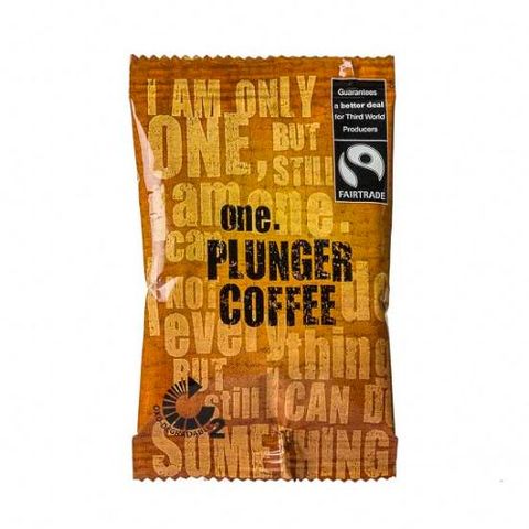 ONE 'FAIRTRADE' PLUNGER COFFEE SACHETS 75S - ONECP