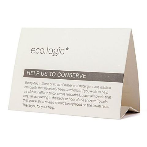 ECO LOGIC TENT CARDS 50S - LOGICTENT