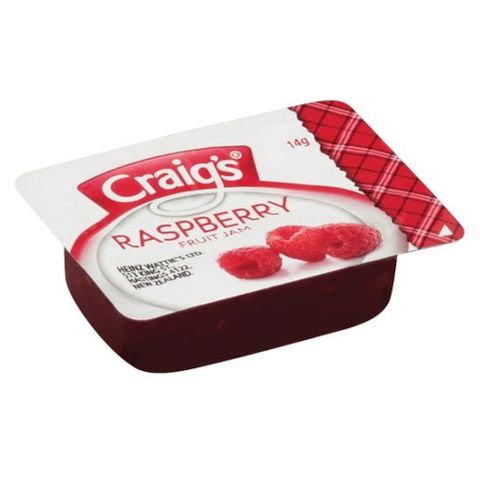 CRAIGS JAM RASPBERRY PORTIONS 75S