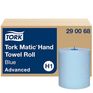 TORK MATIC H1 ADVANCED BLUE 2 PLY PAPER TOWEL ROLL 150M X 21CM X 6S