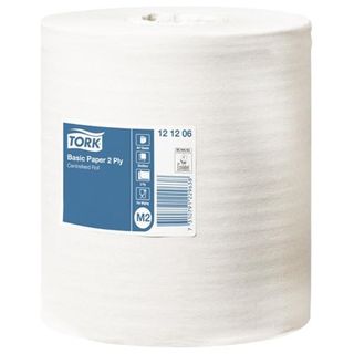TORK M2 UNIVERSAL CENTREFEED WHITE 2 PLY PAPER TOWEL ROLL 160M X 20CM X 6S