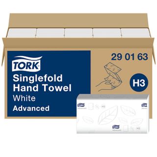 TORK H3 ADVANCED I/FOLD WHITE 2 PLY PAPER TOWEL 250S X 15