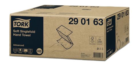 TORK H3 ADVANCED I/FOLD WHITE 2 PLY PAPER TOWEL 250S X 15