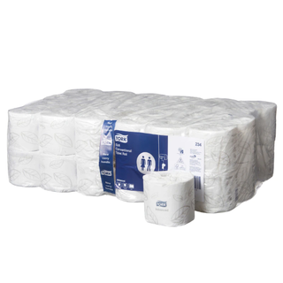 TORK T4 ADVANCED WHITE 2 PLY WRAPPED TOILET ROLLS 400S X 48
