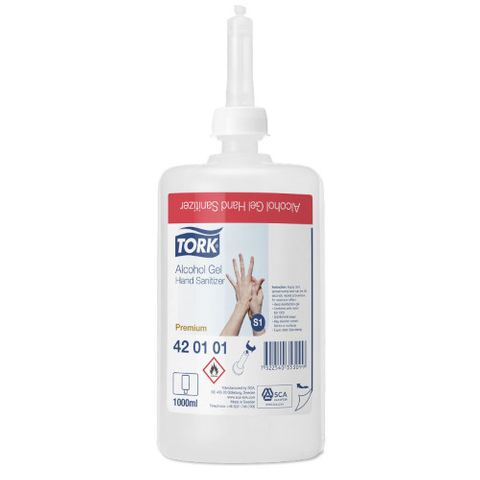 TORK S1 ALCOHOL HAND SANITISER GEL 1L